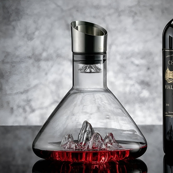 Kristallwhisky-karafka – Ręcznie robiona i bez ołowiu | 1500 ml karafka do baru i do domu