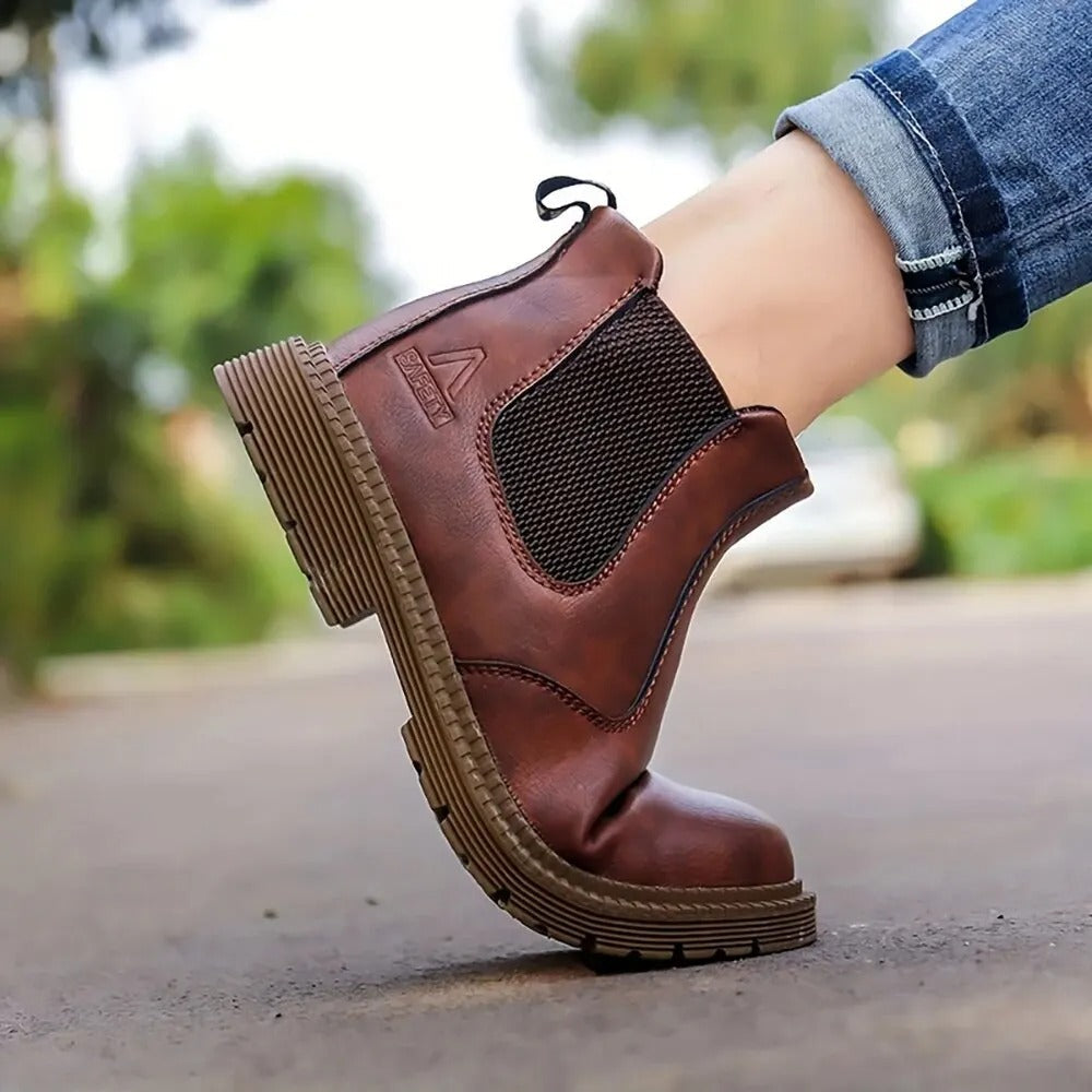 Wodoodporne buty robocze skórzane dla mężczyzn