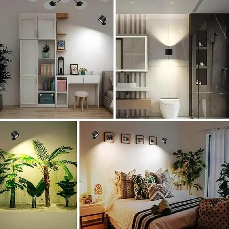 NordGlow – Magnetyczna Lampa LED na Ścianę z Podwójnym Źródłem Światła | Elastyczne Oświetlenie do Każdego Zakątka Domu
