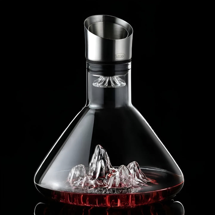 Kristallwhisky-karafka – Ręcznie robiona i bez ołowiu | 1500 ml karafka do baru i do domu