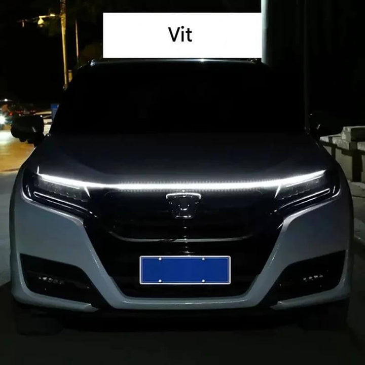 GlowTail - LED DRL List do Samochodu | 150cm Sekwencyjna Taśma Świetlna z Wodoodporną Konstrukcją