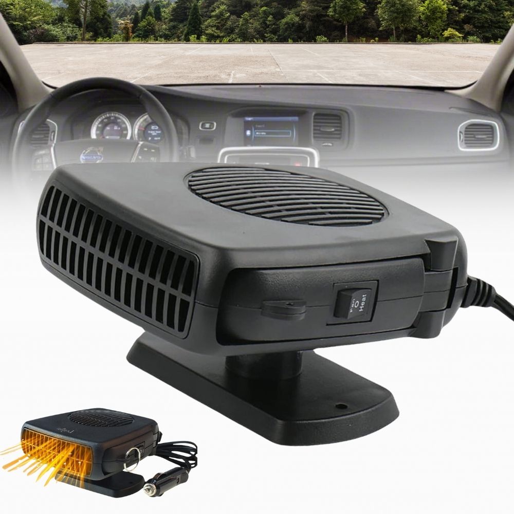 Przenośny 12V ogrzewacz samochodowy i odmrażacz – 150W/300W ceramiczny wentylator
