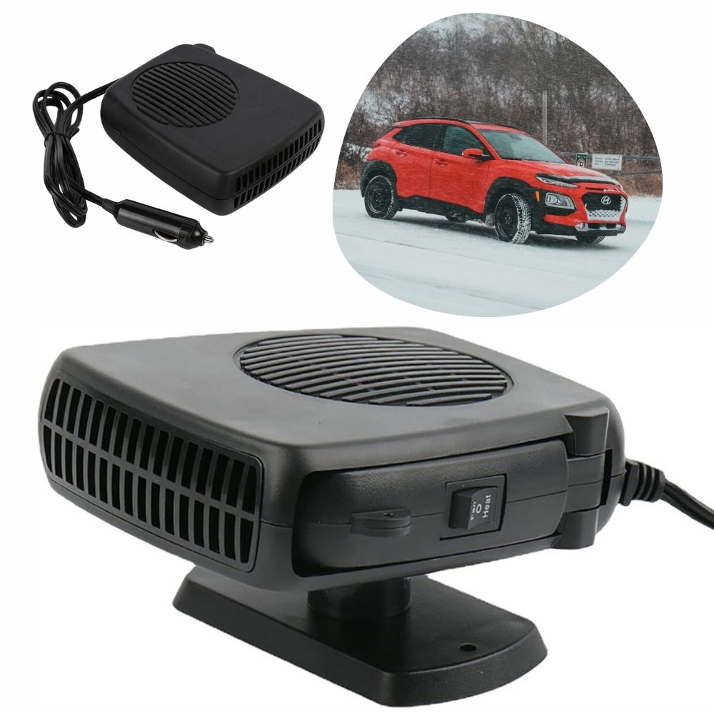 Przenośny 12V ogrzewacz samochodowy i odmrażacz – 150W/300W ceramiczny wentylator
