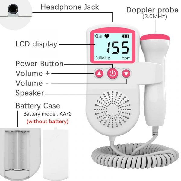 Monitor częstości akcji serca płodu Doppler