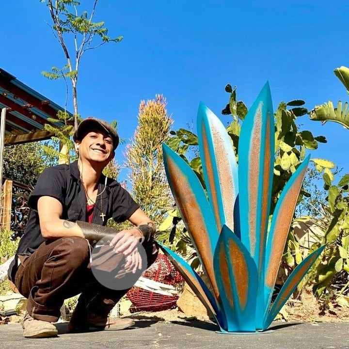 Roślina Agawa Tequila z Metalu Anty-Rdzawego