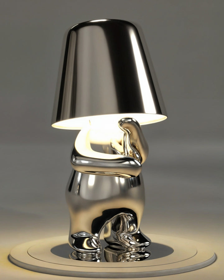 Złota lampa biurkowa USB z funkcją ściemniania 1800mAh