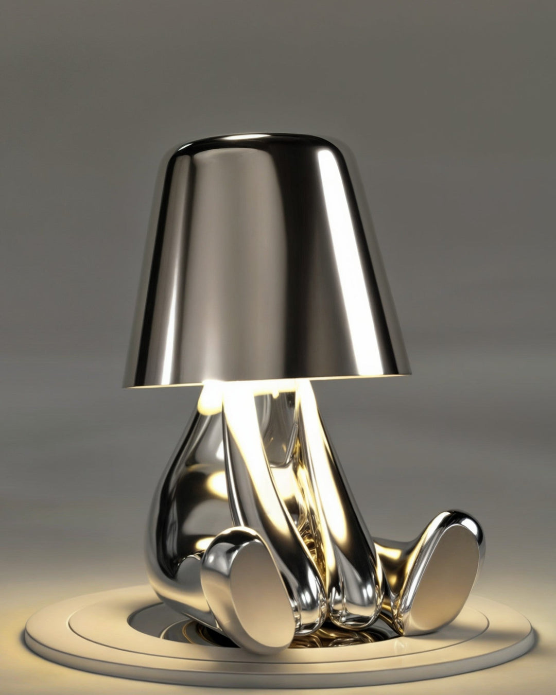 Złota lampa biurkowa USB z funkcją ściemniania 1800mAh