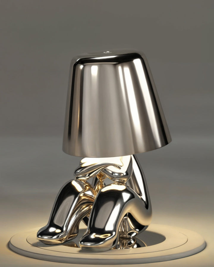 Złota lampa biurkowa USB z funkcją ściemniania 1800mAh
