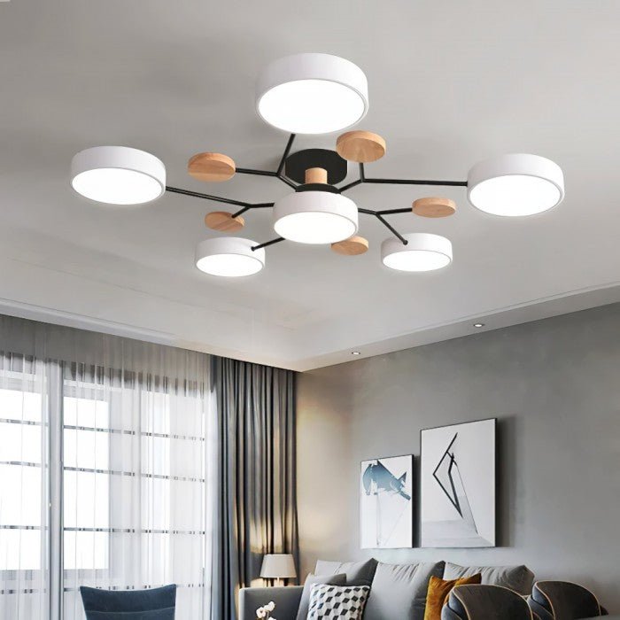 Nowoczesna skandynawska lampa sufitowa LED – stylowa i trwała