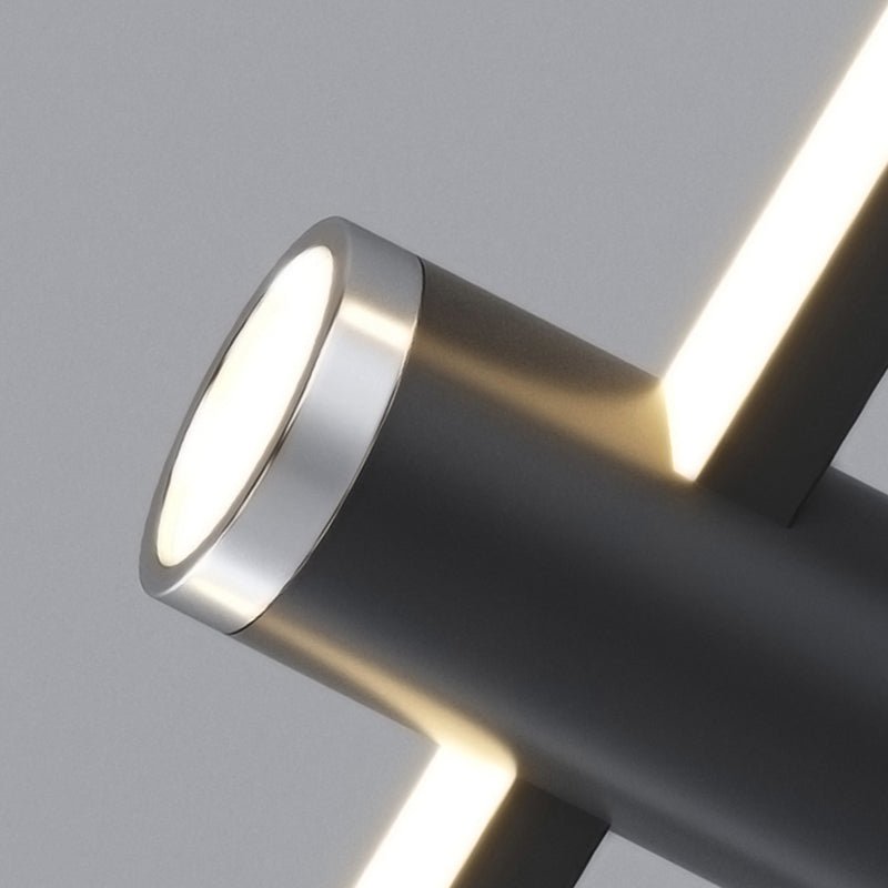 LumiLine – Nowoczesna Lampa LED Linowa z Regulowaną Wysokością i Przyciskiem Ściemniającym