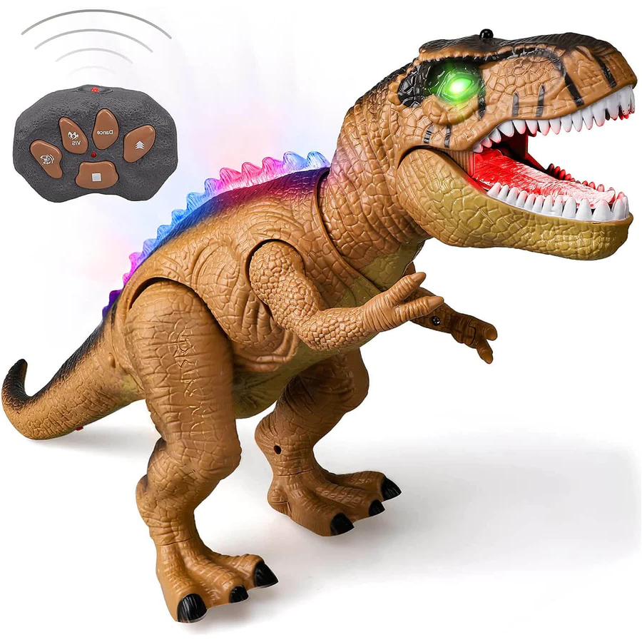 Zdalnie Sterowany T-Rex Dinozaur z Lampą LED