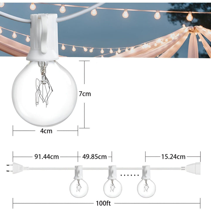FairyFlicker String Lights - Luksusowe oświetlenie tarasowe z wodoodporną ochroną