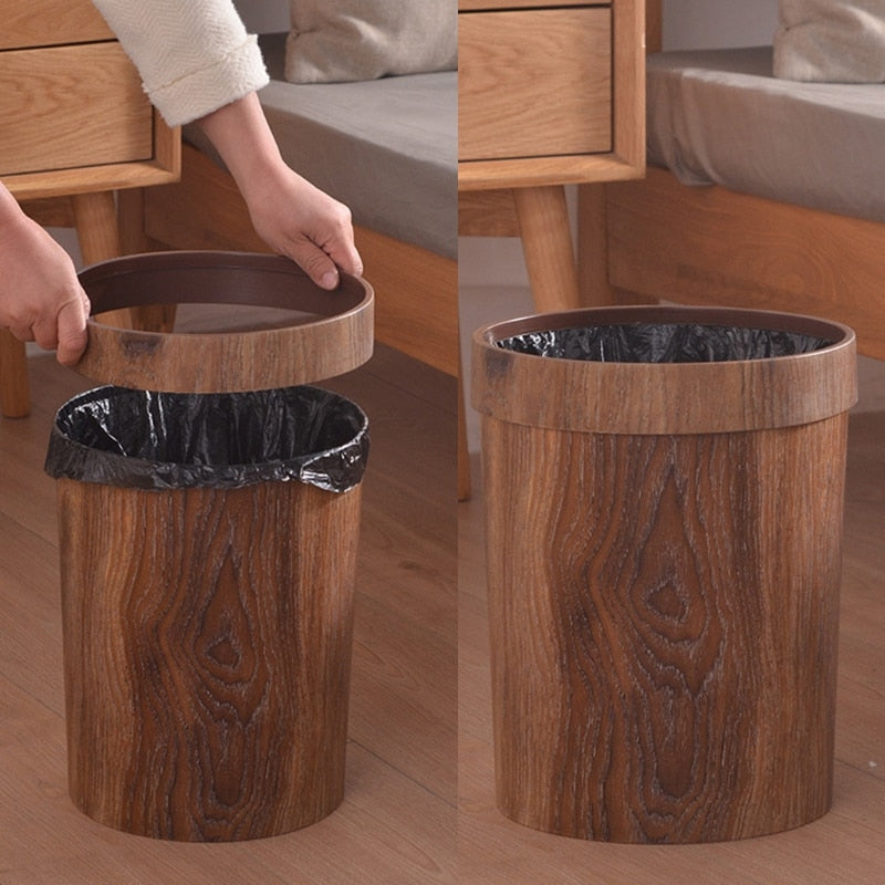 NordicWood - Elegancki kosz na śmieci z drewna