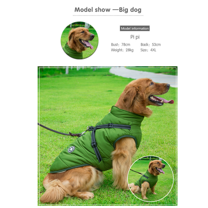 WoofGuard™ - Wodoodporna kurtka zimowa z wbudowanym szelkiem