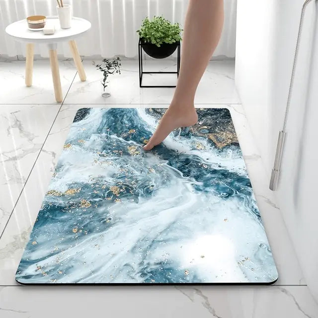 AquaArt Lyx Mata Łazienkowa - Wchłaniająca Wodę i Szybkoschnąca