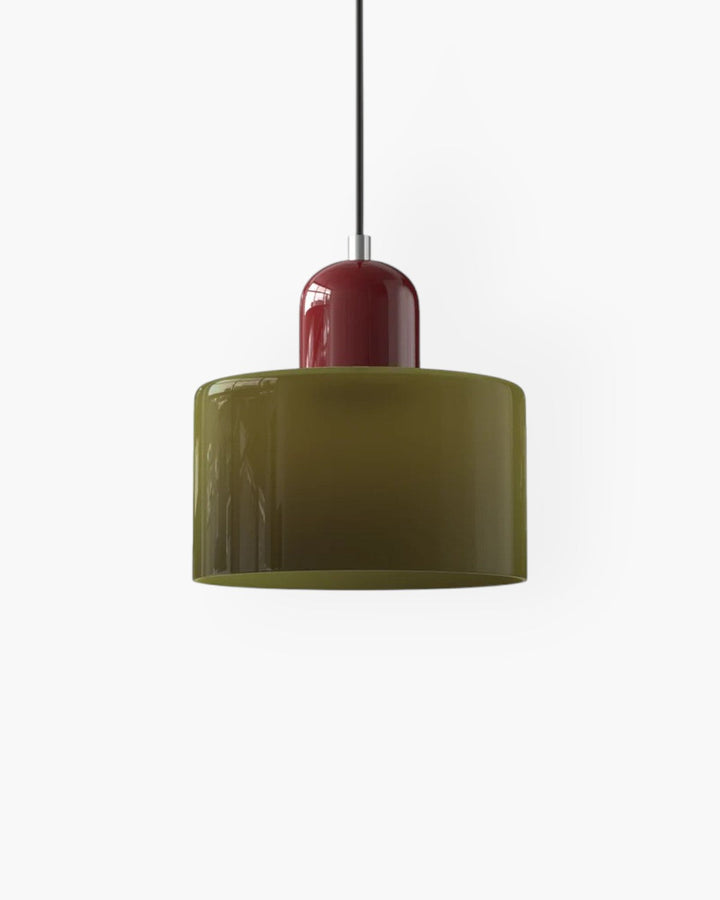 Formiva Pendel Lampa | Retro Nowoczesny Szklany Klosz | Ambient E26 Oświetlenie | Hardwired Lampa sufitowa