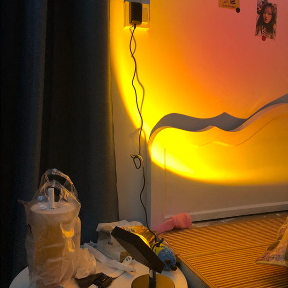 LED Projektor Zachodu Słońca Ambientalne Oświetlenie do Sypialni
