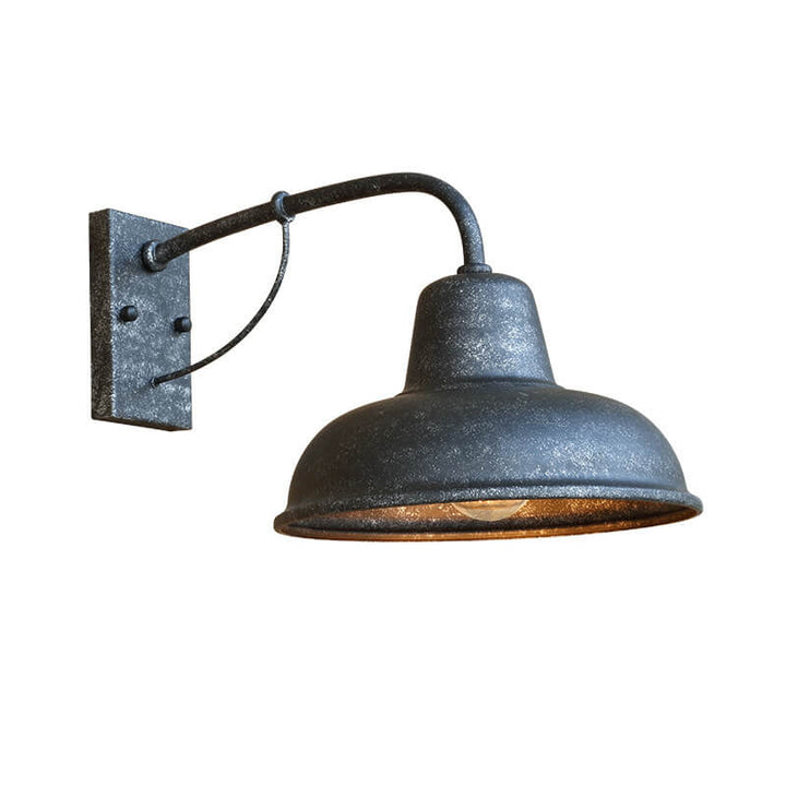 Lampa Ścienna Rustykalna Czarna Lampa Zewnętrzna