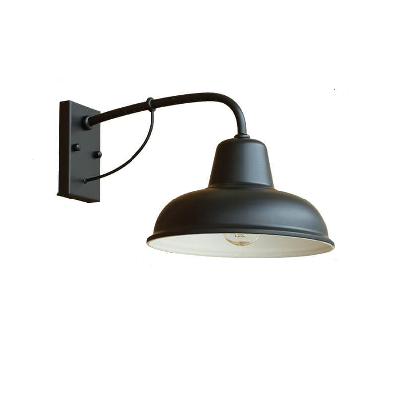 Lampa Ścienna Rustykalna Czarna Lampa Zewnętrzna