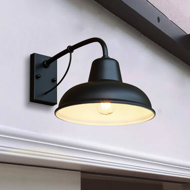Lampa Ścienna Rustykalna Czarna Lampa Zewnętrzna