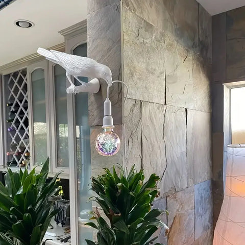 Lampa Ptasia – Elegancka Lampa LED na Ścianę do Domu i Dekoracji