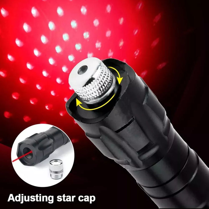 Laserowy wskaźnik ładowalny czerwony wszechstronny zestaw latarki