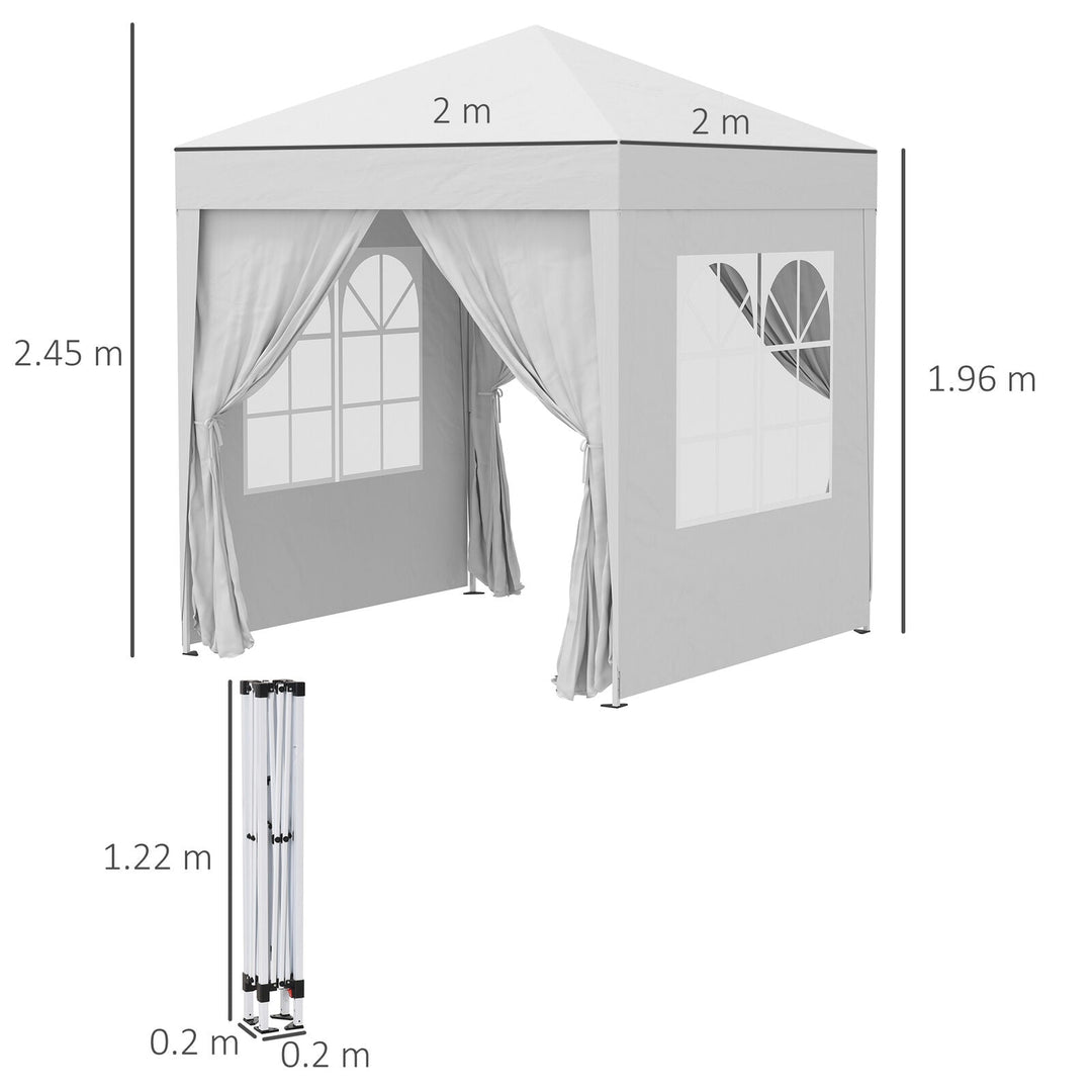 2m x 2m Zewnętrzny Składany Namiot - Namiot na Imprezę