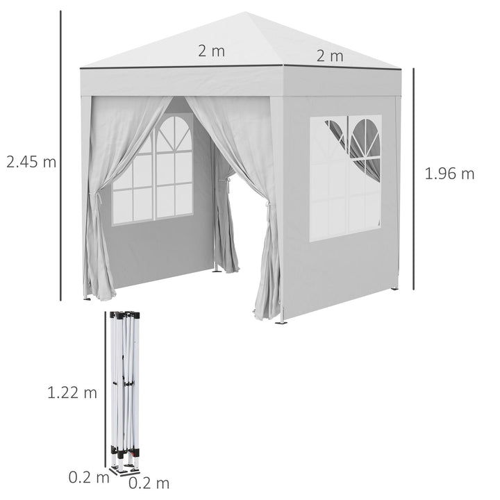 2m x 2m Zewnętrzny Składany Namiot - Namiot na Imprezę