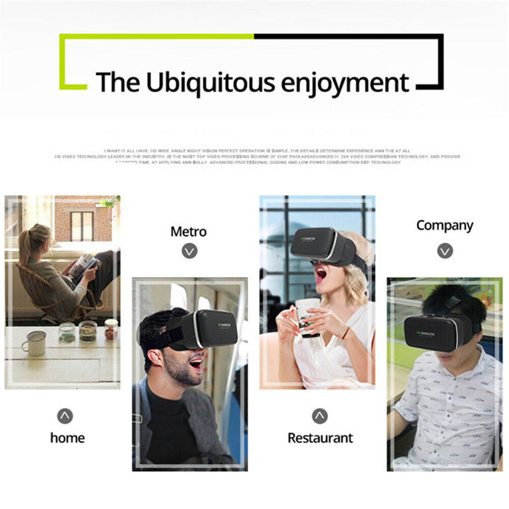 Smartfonowe gogle VR 360° z pilotem Bluetooth