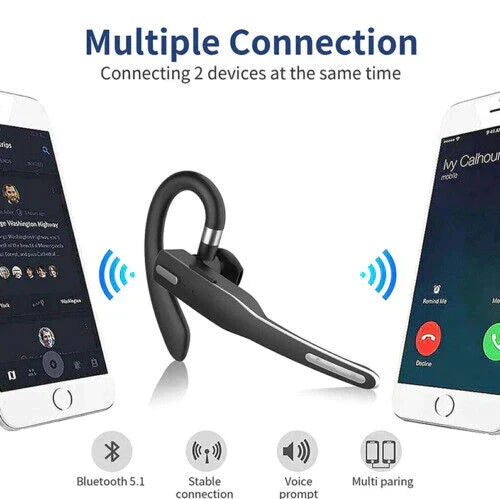 Luxora Trucker Dual Mic Bezprzewodowy Zestaw Słuchawkowy Bluetooth 5.1 z Redukcją Hałasu