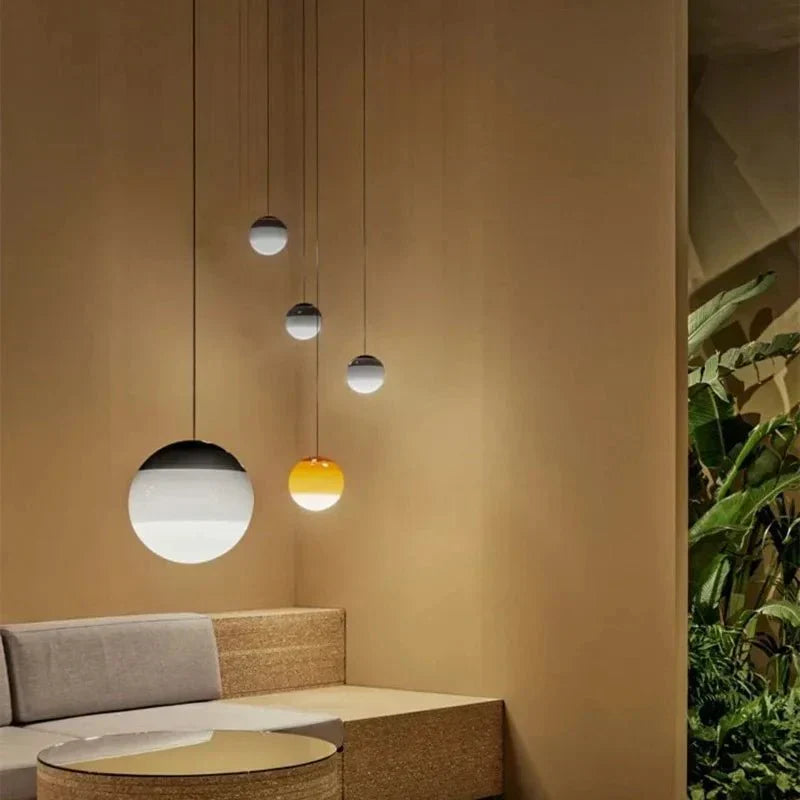 Siedmiokolorowa gradientowa lampa szklana