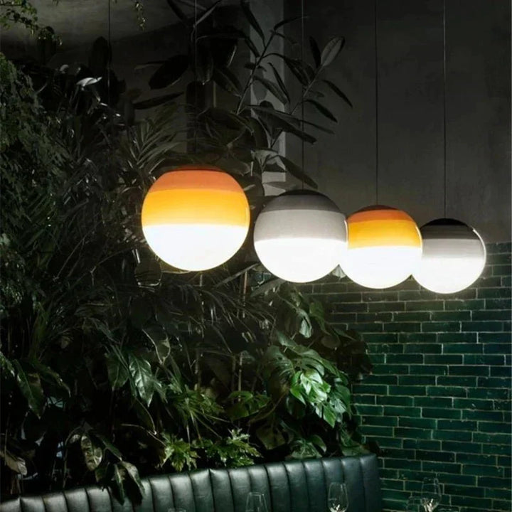 Siedmiokolorowa gradientowa lampa szklana
