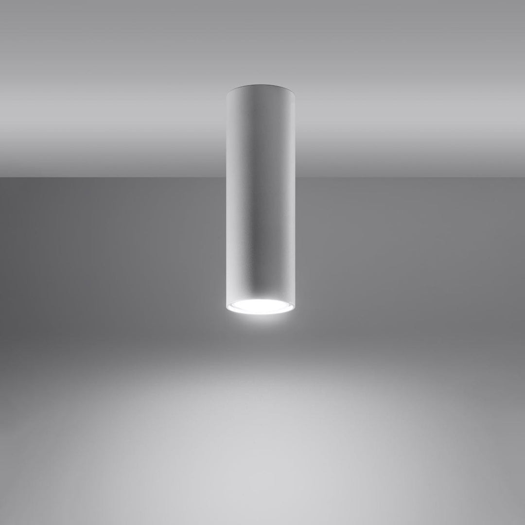 LAGOS 20 Biała Lampa Sufitowa - Nowoczesny Minimalistyczny Design - Trwała Stal - Łatwa Instalacja - Kompatybilna z Lampą GU10