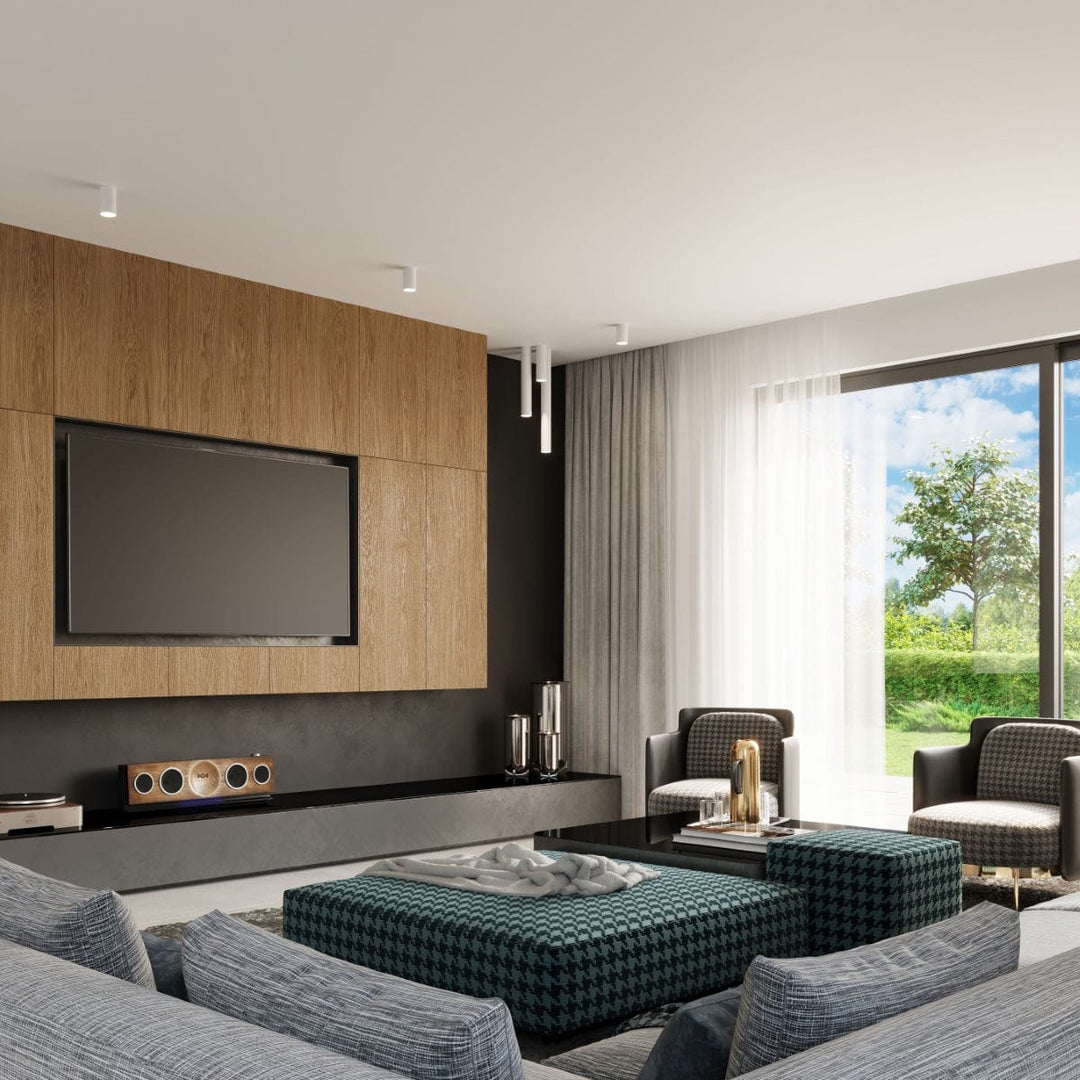 LAGOS 40 Biała Lampa Sufitowa - Nowoczesny Minimalistyczny Design - Trwała Stal - Łatwa Instalacja - Kompatybilna z Żarówkami GU10