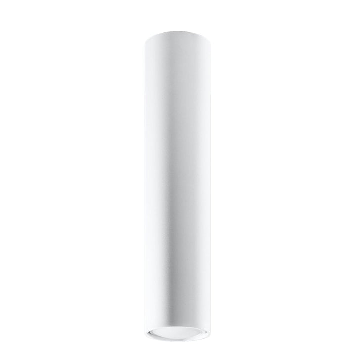 LAGOS 40 Biała Lampa Sufitowa - Nowoczesny Minimalistyczny Design - Trwała Stal - Łatwa Instalacja - Kompatybilna z Żarówkami GU10