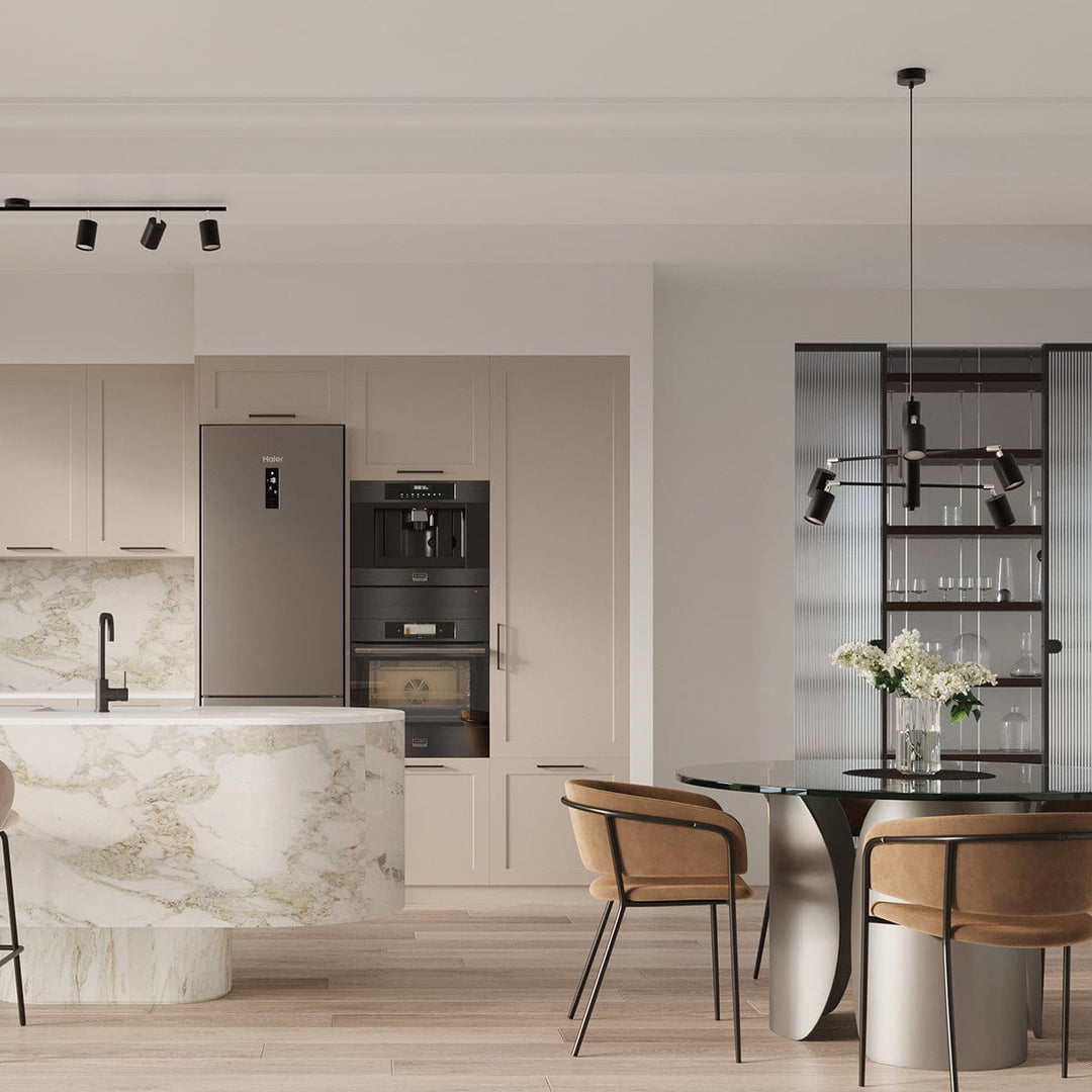 LEMMI Lampa sufitowa 6 L Czarna - Minimalistyczny design - Regulowany kąt światła - Kompatybilna inteligentna żarówka - Łatwa do czyszczenia - Funkcjonalne oświetlenie