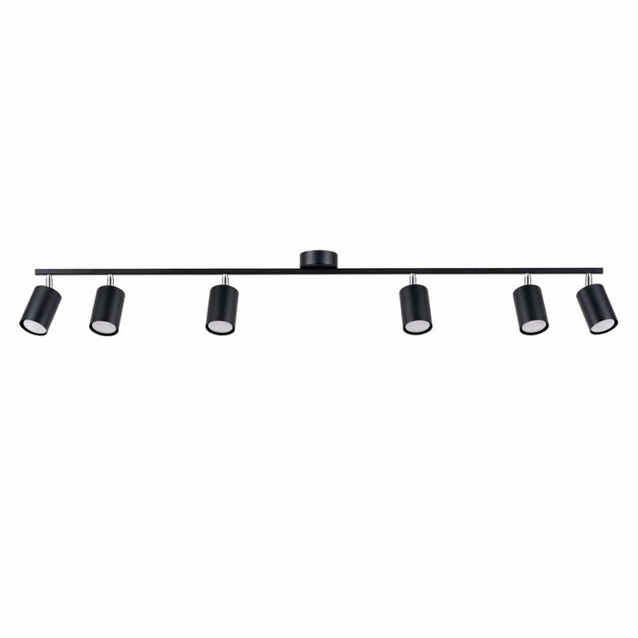 LEMMI Lampa sufitowa 6 L Czarna - Minimalistyczny design - Regulowany kąt światła - Kompatybilna inteligentna żarówka - Łatwa do czyszczenia - Funkcjonalne oświetlenie