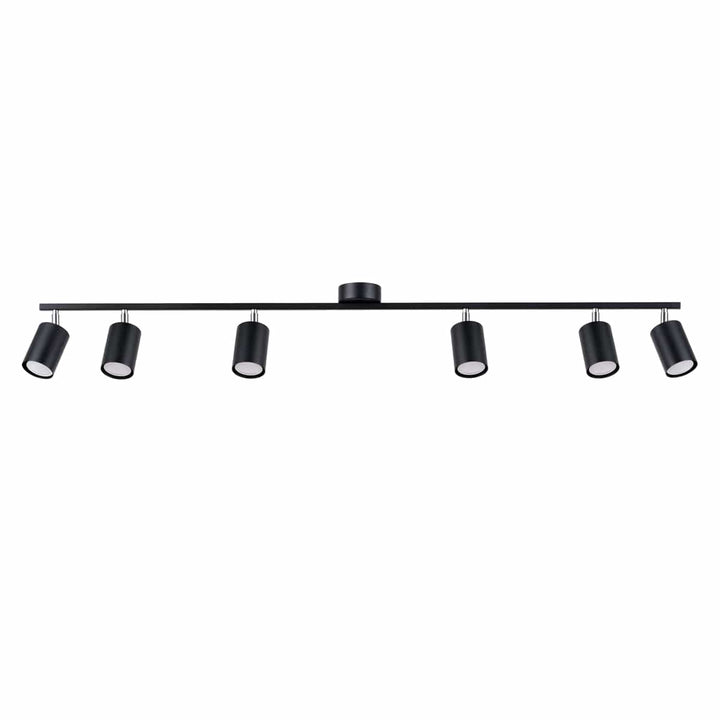 LEMMI Lampa sufitowa 6 L Czarna - Minimalistyczny design - Regulowany kąt światła - Kompatybilna inteligentna żarówka - Łatwa do czyszczenia - Funkcjonalne oświetlenie