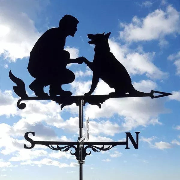 SkySpin – Wiatrowskaz ze stali nierdzewnej do ogrodu