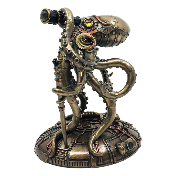 Kraken - Retro-futurystyczny steampunkowy ośmiorniczy eksplorator Statua