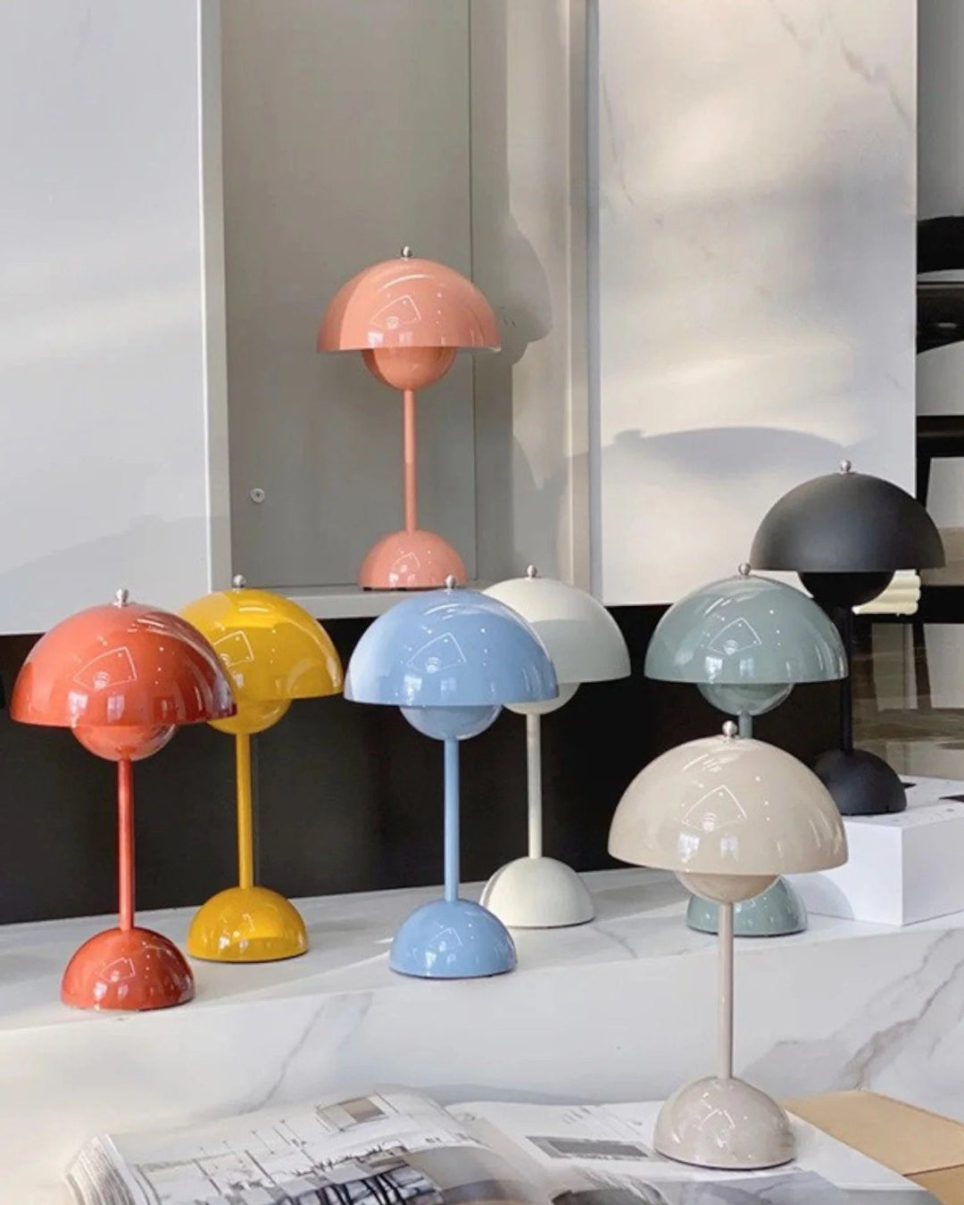 Carvallo – Lampa Stołowa LED w Skandynawskim Stylu, Ściemniana i Trwała w Metalu