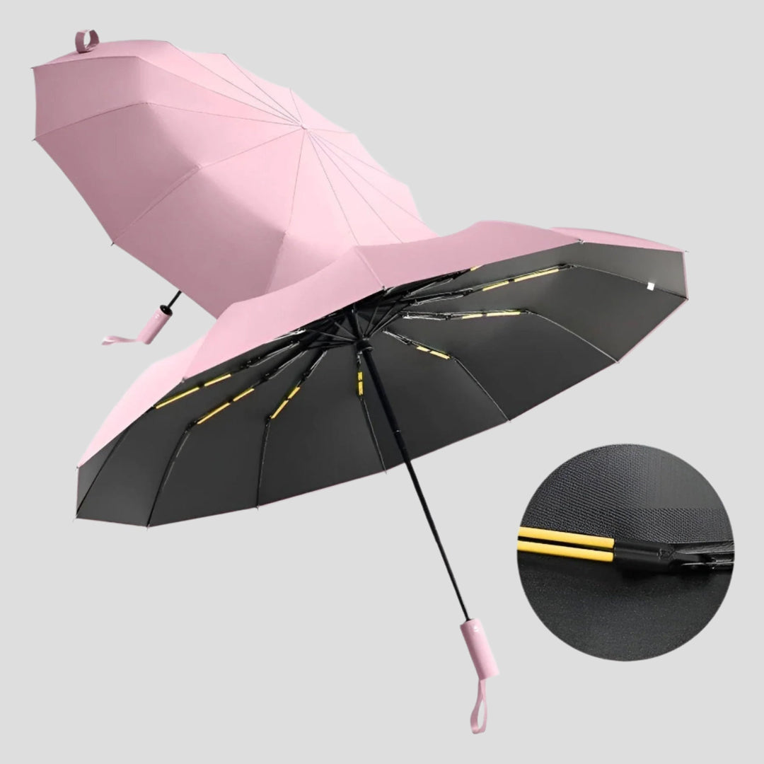 Składany parasol – Odporny na wiatr &amp; Ochrona UV | Kompaktowy &amp; Trwały