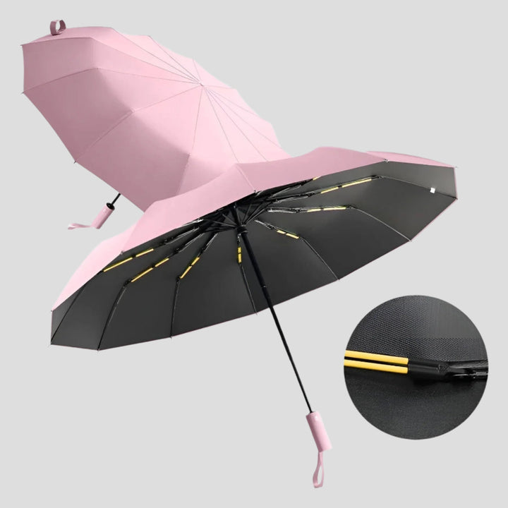 Składany parasol – Odporny na wiatr &amp; Ochrona UV | Kompaktowy &amp; Trwały