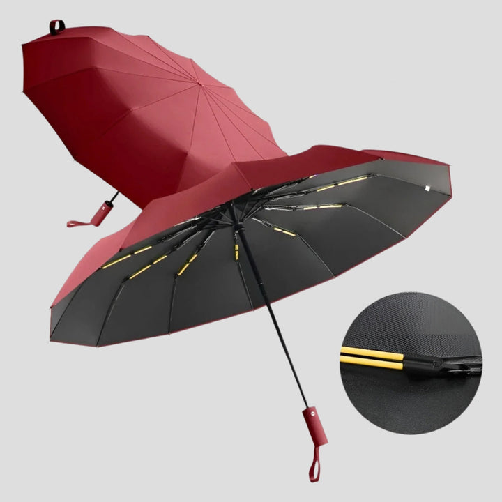 Składany parasol – Odporny na wiatr &amp; Ochrona UV | Kompaktowy &amp; Trwały