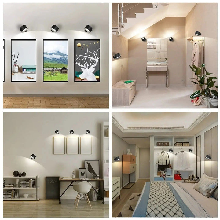 Lampka ścienna zasilana bateriami - Ładowalna lampka ścienna - Ambilume