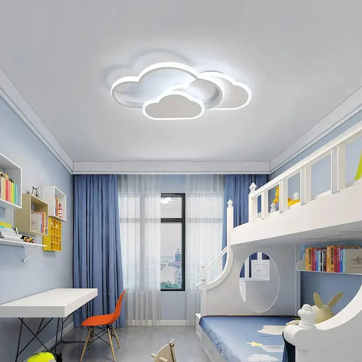 Ściemnialna Lampa Sufitowa LED – Moln Design – Regulowana Temperatura Kolorów - 32W - Pilot Zdalnego Sterowania - Idealna do Pokoju Dziecięcego