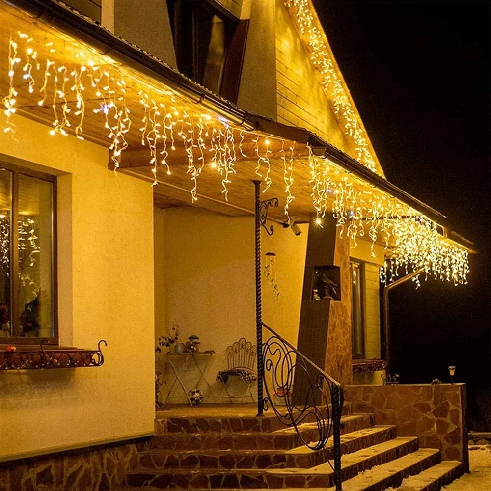 Lodowe String LED Migoczące Efekt Światło