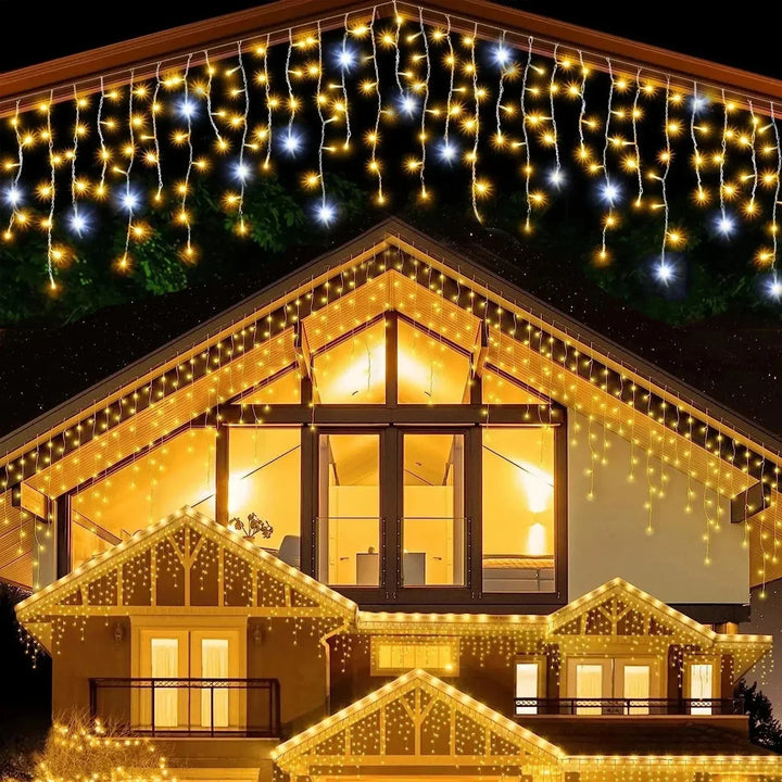 Lodowe String LED Migoczące Efekt Światło