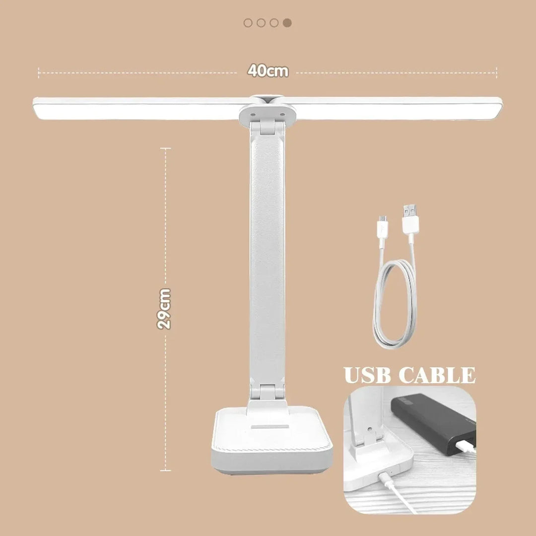 Lampa biurkowa LED - Bezprzewodowa - Ładowana przez USB - Dimmowalna - Składana konstrukcja - Ochrona oczu - Dostępna w wielu kolorach