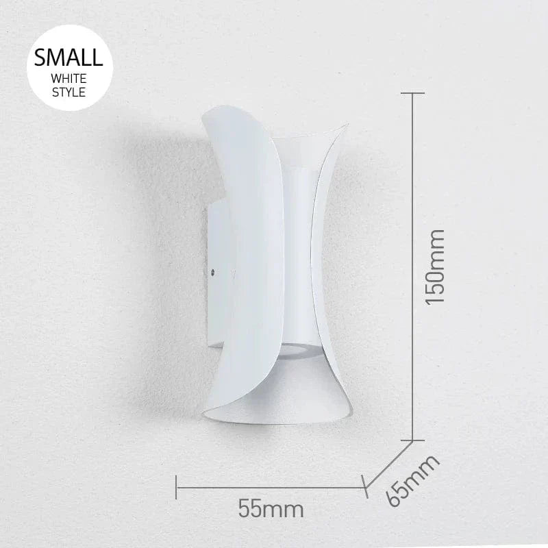 Nowoczesna Lampa Ścienna LED – Wodoodporna - Aluminium - Do Użytku Wewnętrznego/Zewnętrznego